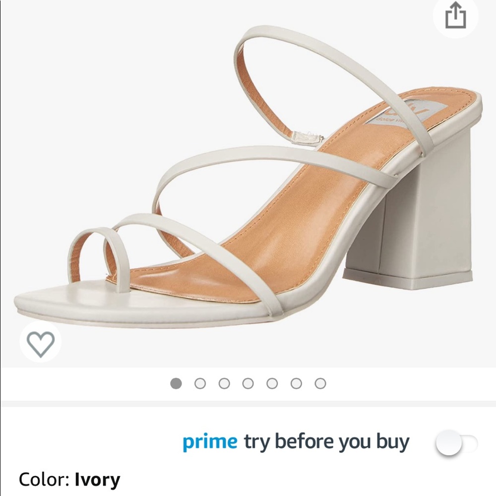 Strappy heels white. NWT in box 6.5